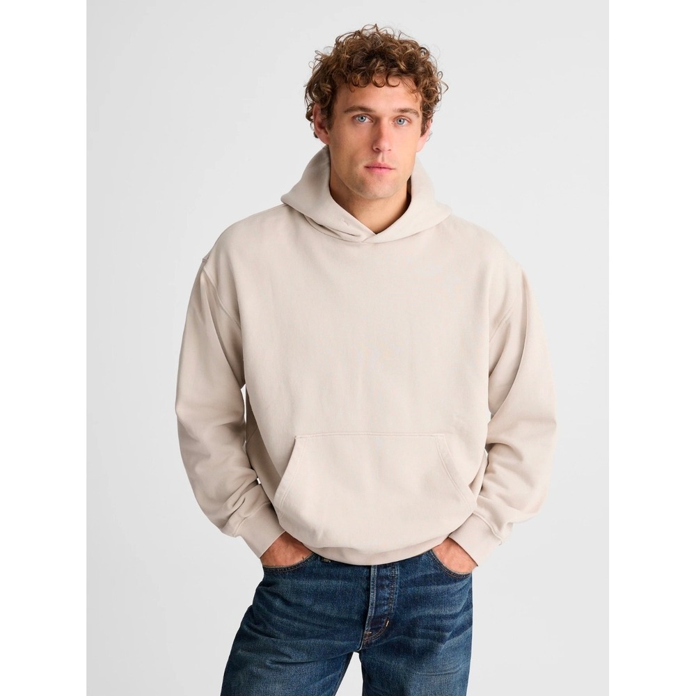 Madewell The McCarren Hoodie Premium Goods French Terry Hoodie Beige X Small Men